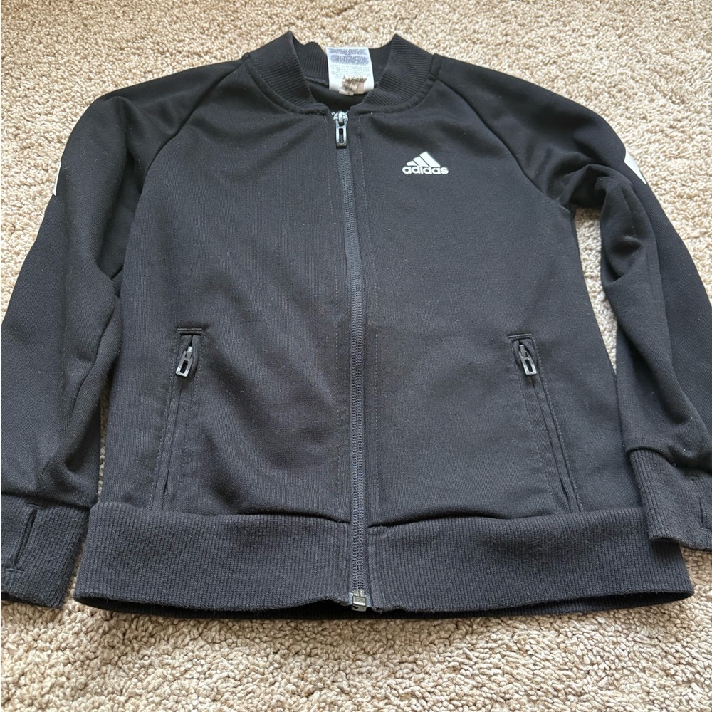 Adidas Charcoal Full-Zip Jacket
